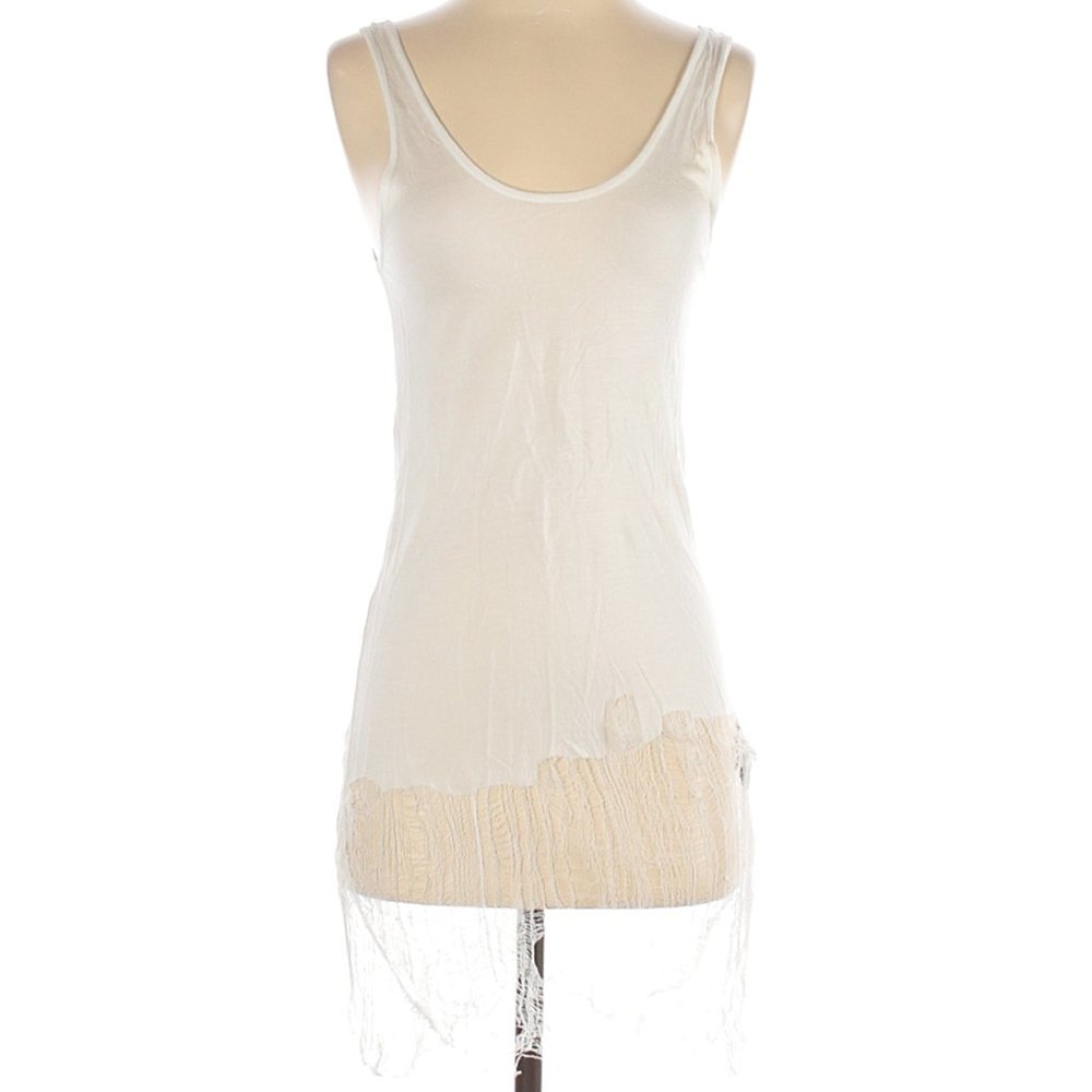 Banjamin Jay Distressed Tissue Tunic Tank S
